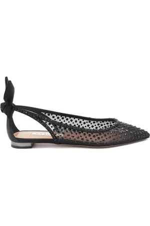 Aquazzura Flats Bow Tie