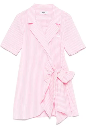 Msgm Vestido con motivo de rayas