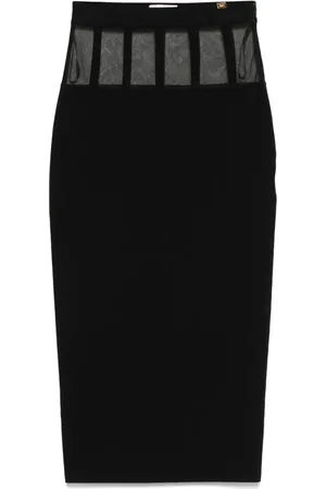 Elisabetta Franchi Falda midi estilo corset