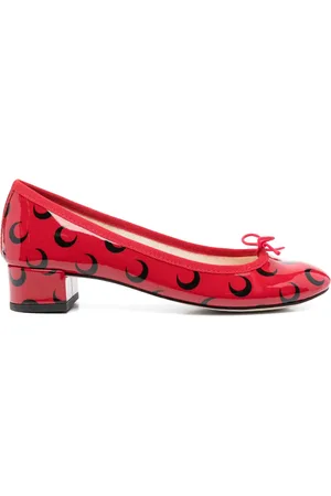 Marine Serre X Camille Repetto 30mm Moon-print pumps