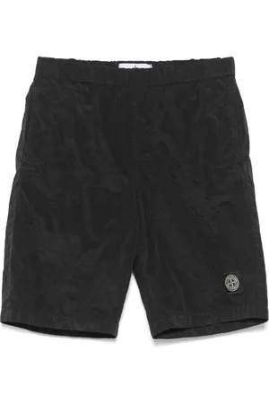 Stone Island Shorts con efecto arrugado