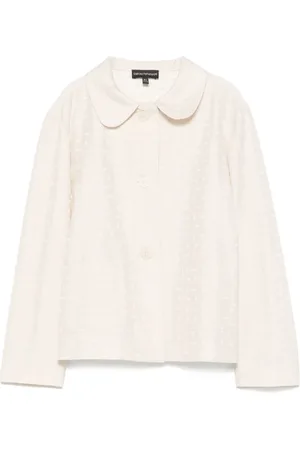 Emporio Armani Blazer con monograma en jacquard