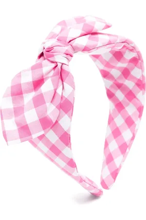 Moschino Diadema con motivo de cuadros gingham