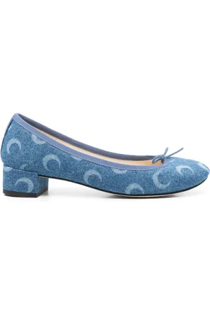 Marine Serre X Camille Repetto 30mm Moon-print pumps