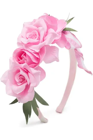MONNALISA Diadema con aplique de rosa