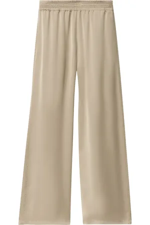 Fabiana Filippi Pantalones anchos con efecto satinado
