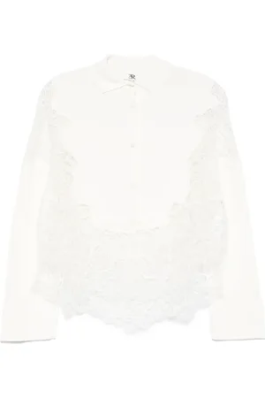 ERMANNO SCERVINO Camisa con paneles de encaje