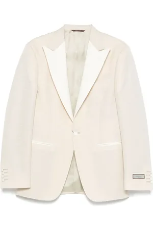CANALI Chamarra de traje texturizada