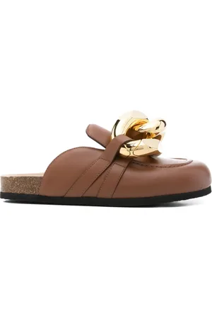 J.W.Anderson Mules de cuero con cadena