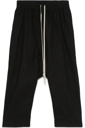 Rick Owens Pantalones capri con cordones en la pretina