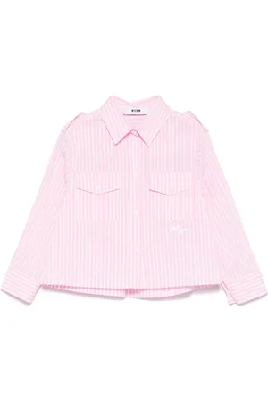 Msgm Camisa con rayas estampadas
