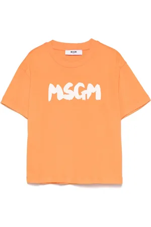 Msgm Playera con logo estampado