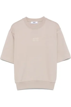 Msgm Playera con logo en relieve