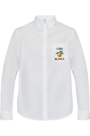 Casablanca Camisa con naranja bordada