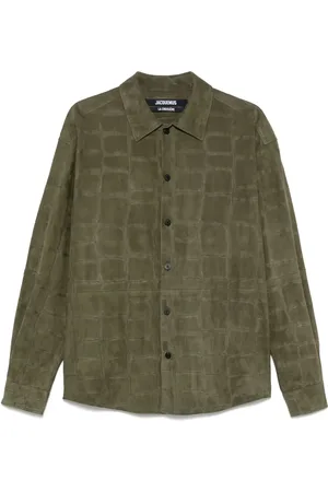 Jacquemus Camisa con efecto de piel de cocodrilo en relieve