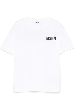 Msgm Playera con logo estampado