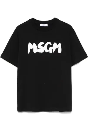 Msgm Playera con logo estampado