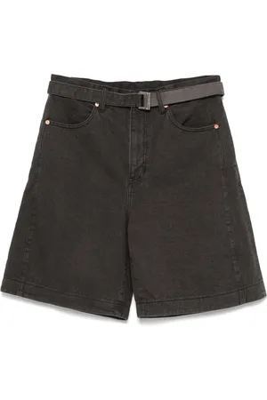 SACAI Shorts de mezclilla con cinturón