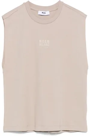Msgm Camiseta con logo en relieve