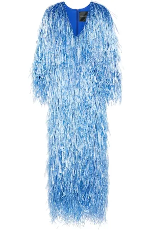 LOULOU Vestido largo con flecos