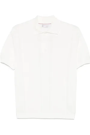 Brunello Cucinelli Playera tipo polo tejida