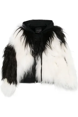 LOULOU Hoodie con detalle de pelo artificial