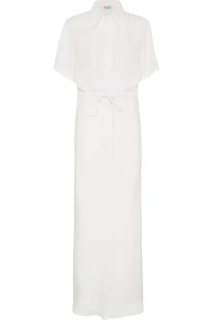 Brunello Cucinelli Vestido de sarga