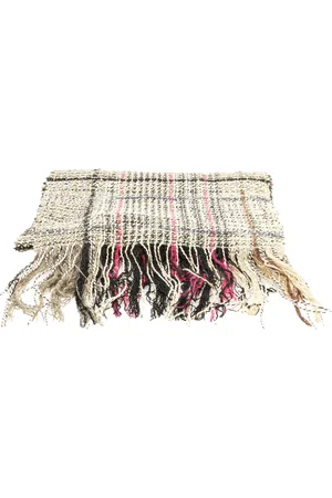 CHANEL Bufanda Wool Checked CC Scarf 2005