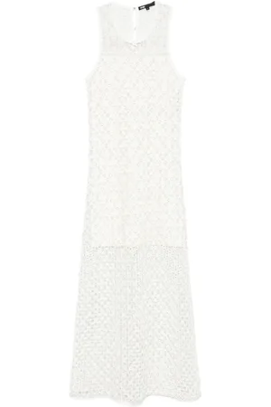 Maje Vestido largo con diseño tejido