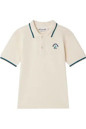 BONPOINT Playera tipo polo con logo bordado