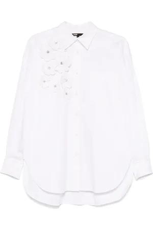 Maje Camisa con aplique floral