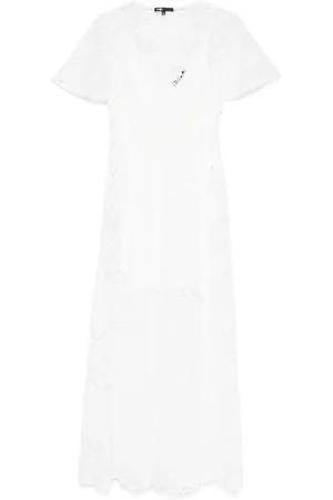 Maje Vestido largo con encaje floral