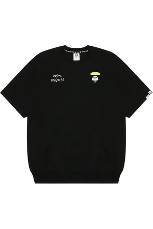 A Bathing Ape Playera con logo estampado
