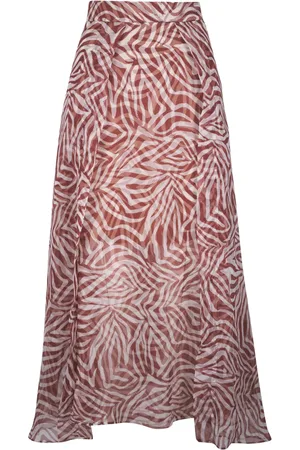 Brunello Cucinelli Falda con estampado gráfico