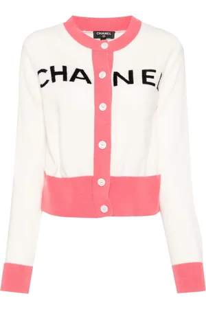 CHANEL Cárdigan con logo 2000