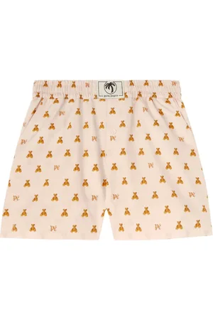 Palm Angels Shorts Mini Bear Monogram