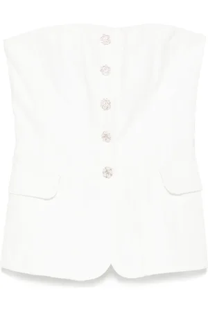 Maje Top con botones de cristal