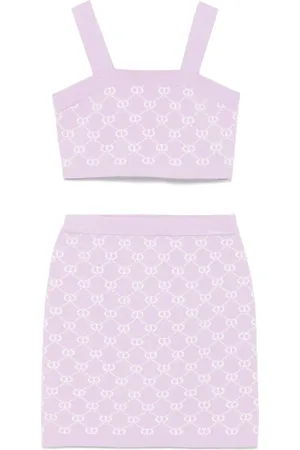 Twin-Set Set de falda con logo en intarsia