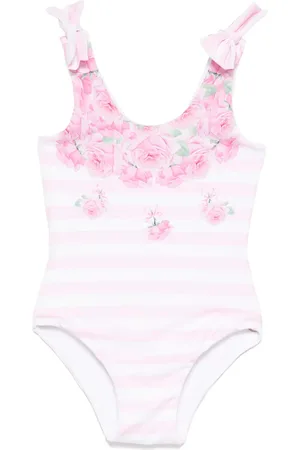 MONNALISA Traje de baño con rosas estampadas