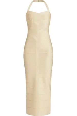 Hervé Léger Vestido The Metallic Iris