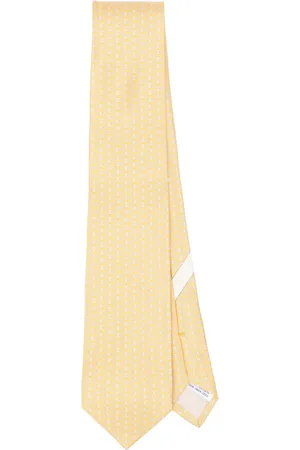 Salvatore Ferragamo Corbata de seda con estampado Gancini