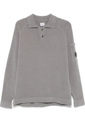 C.P. Company Playera tipo polo de chenilla