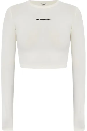 Jil Sander Top de bikini con logo estampado