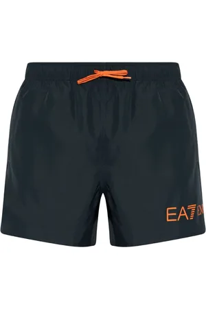 EA7 Shorts de playa con logo estampado