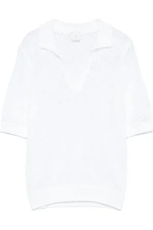 ELEVENTY Playera tipo polo de tejido flojo