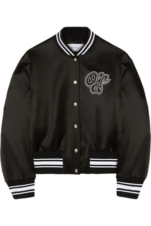 OFF-WHITE Chamarra bomber con efecto satinado