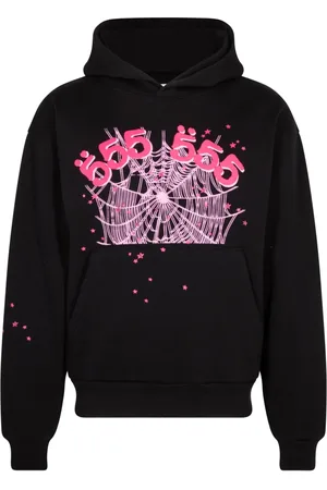 Sp5der Hoodie Angel Number Black