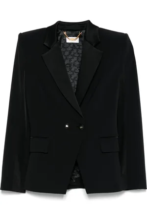 Elisabetta Franchi Blazer con solapas satinadas