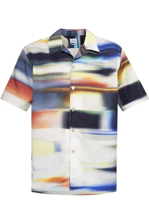 Paul Smith Camisa con estampado Motion Blur