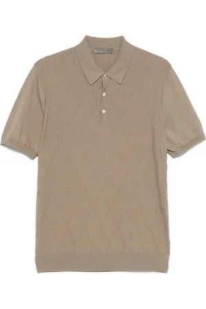 corneliani Playera tipo polo con paneles